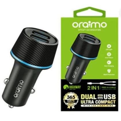 Oraimo 2.1A Fast Charging USB Car Charger