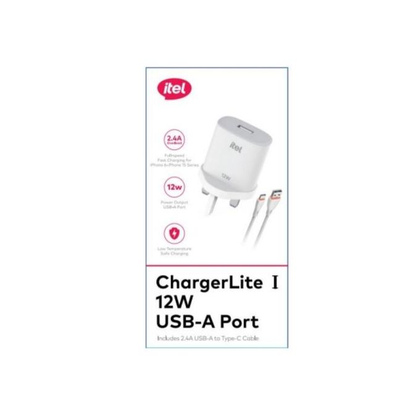 Itel ICW-124UC USB-C 12W Charger