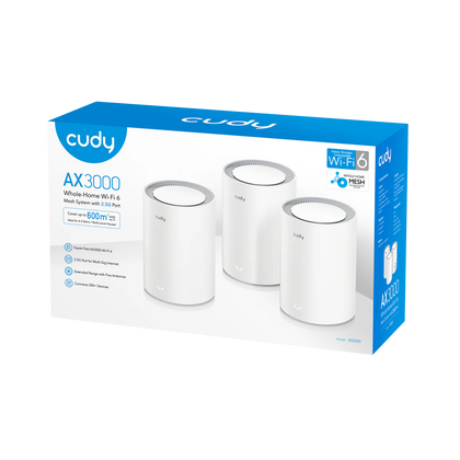 Cudy M3000 Dual Band Wifi 6 Mesh Router 3 Pack