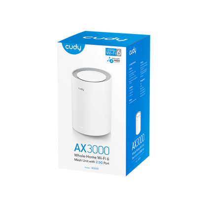 Cudy M3000 Dual Band Wifi 6 Mesh Router 3 Pack