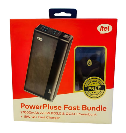 Itel 27000mAh PowerPluse Fast bundle Power Bank