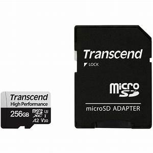 Transcend 256GB Micro SD Card + Adaptor (Class 10)